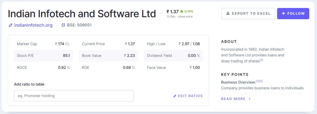 Indian Infotech Share Price Target 2025